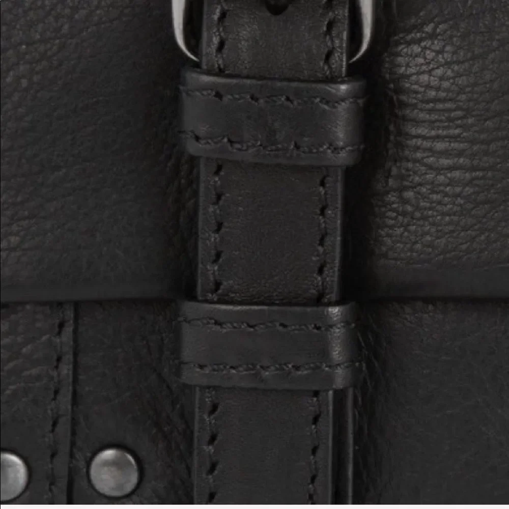 Jerome Dreyfuss Leon Black Calfskin Leather Clutch - Picture 4 of 8